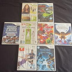 Nintendo Wii Game Bundle TESTED WORKING 
