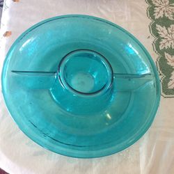 Dip Plate Light Blue In Great Condition