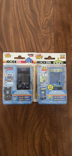 Funko Arcade sonic and Toy Story