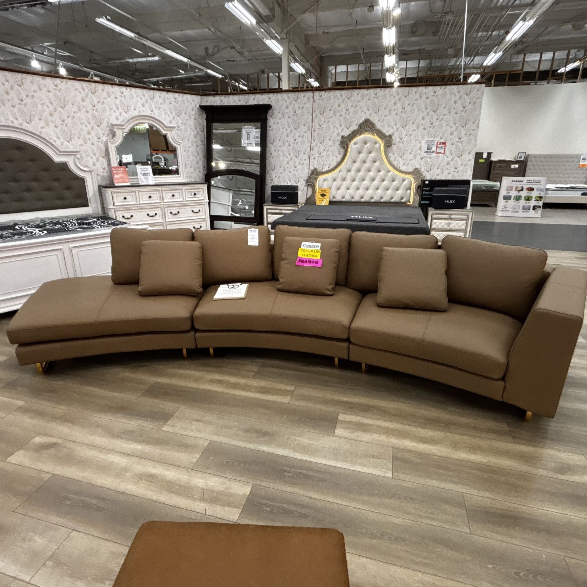 Arcadia Top Grain Leather Sectional