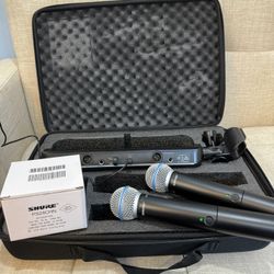 Shure BLX288 system microphone wireless beta58 