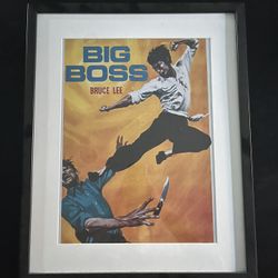 Bruce Lee Big Boss Framed Artwork 