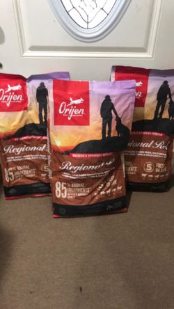 Orijen Regional Red Set 3 Bags 23.5 lbs each Exp  12/26