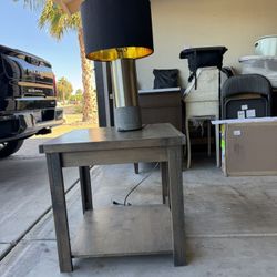 End Table And Lamp