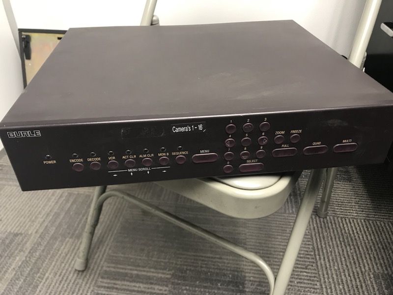 Burle TC8298 Multiplexer 16 cameras (2 Units)