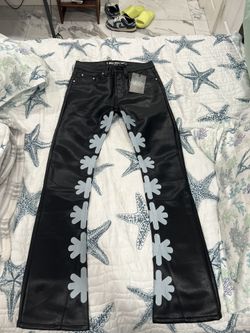 LOST SHDWS LEATHER PANT BLACK/FROST