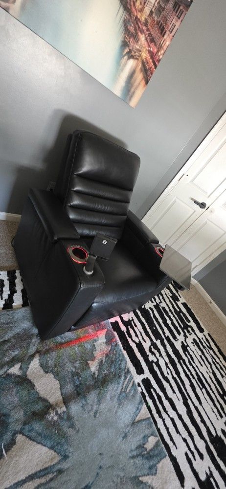 Power Ricliner Chair Black Lether ⚫️ 