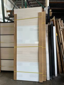Custom Glass and/or Wood Board MDF Closet Doors