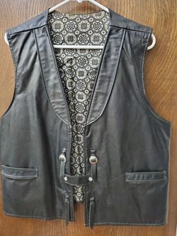 Motorcycle Leather Vest