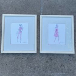 SOLD OUT pottery barn Robert best  Barbie art prints