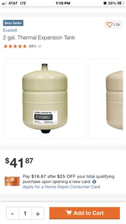 2 Gal. Thermal Expansion Tank By Everbilt