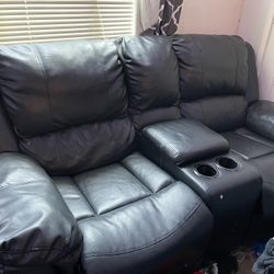 Nice leather couches 120 or best offer