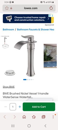 Stainless Steel Waterfall Faucet