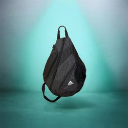 18” Adidas Load Spring Crossbody Backpack Black One Shoulder.