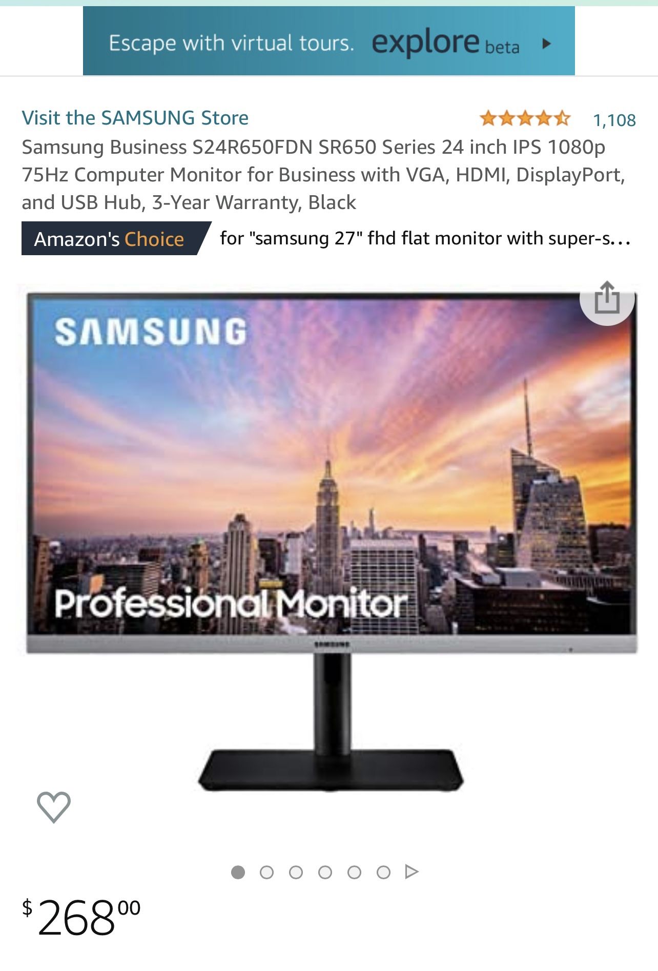 Samsung 24” LED 