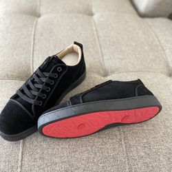 Tenis Negros Con Suela Roja Antiderrapante