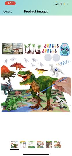 Dinosaur Painting Kit for Kids Crafts and Arts Set, Paint Your Own Animal Toy, Party Favors Dinosaurs Toys Kids Art and Craft for Girls Boys Toddlers