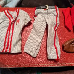 Vintage Collectable Barbie And Ken Baseball Doll Clothes 1960s
