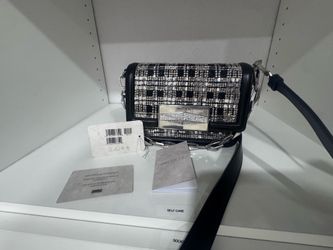 Jimmy Choo Diamond Crossbody Bag – Black/Silver – Open Box w/ Tags & COA 💎