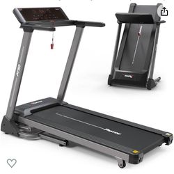 PASYOU PT50 Treadmill with Incline - Foldable Treadmills for Home with 25 Preset Programs, Heart Rate Monitor, with Bluetooth Connectivity Plus 44 Day