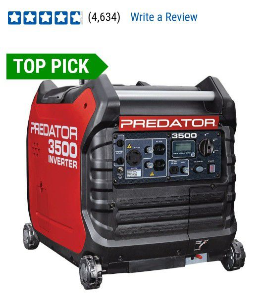 Predator 3500 Watt Inverter Generator Super Quiet ☆$500 EACH FIRM☆