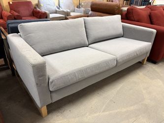 IKEA Karlstadt Light Grey Slipcover Sofa