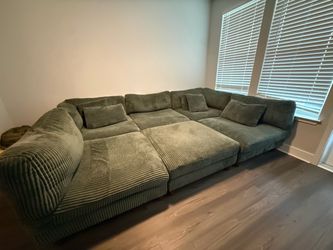 Wayfair Sage Green Corduroy Modular Sectional Sofa original price $1,339.99 Pick up ASAP OBO $850 • KISSIMMEE, FL
