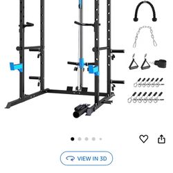 BRAND NEW UNOPENED GYM EQUIPMENT (Power Cage, Weights, Bench, Barbells, Mats)