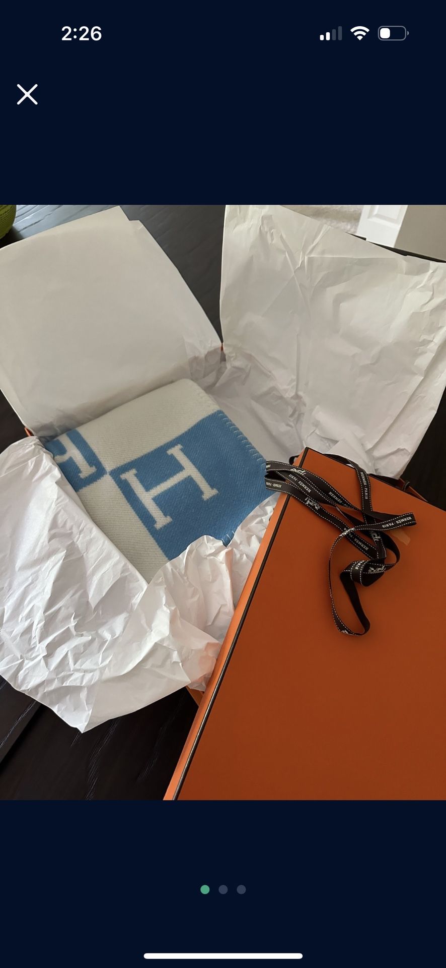 Hermes Avalon Throw Blanket