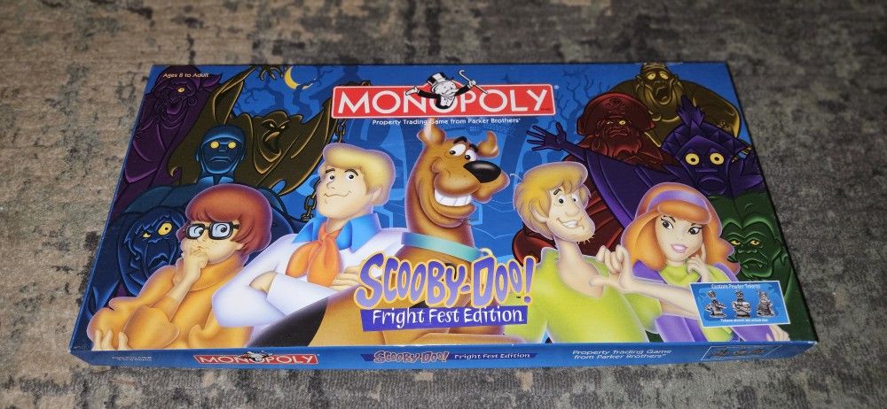 Monopoly Scooby-Doo! Fright Fest Edition (2000) 100% Complete Like New Condition! Box Is Also In Excellent Condition!