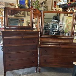 Vintage Mahogany Dressers/Sideboard