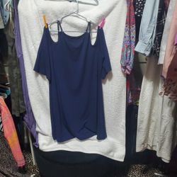 Navy Blue Off Shoulder Dress