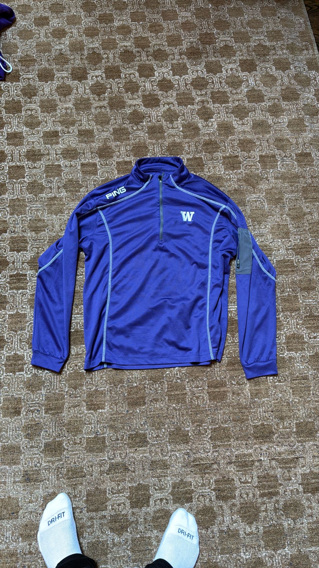 Ping University Of Washington pull Over Quarter Zip