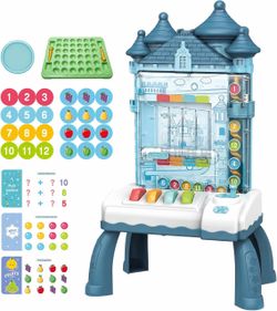 Brand new Fun Coin Rolling Board Game for Early Development 2-in-1 Castle Coin Drop Matching Memory