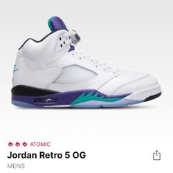 Jordan 5 Grape Size 13