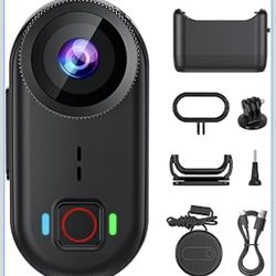 4K Thumb Action Camera, Mini Body Camera with WiFi
