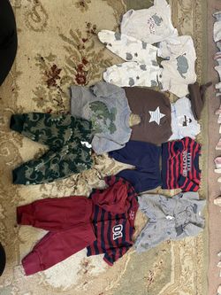 Baby Boy 0-3 Months Outfits 13 Items Total
