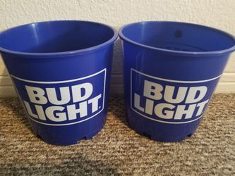 Plastic bud light beer buckets