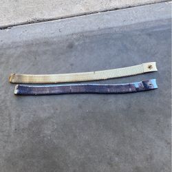 Vintage Metal Stretch Fish Scale Silver And Gold Belts