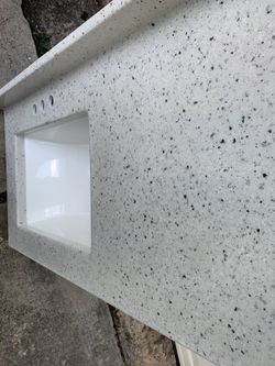 Sink and granite for bathroom