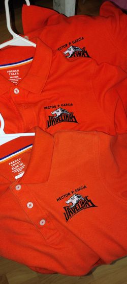 French Toast Orange School Uniform Polo Shirts