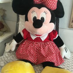 Large Minnie Mouse Disney Stuffed Animal