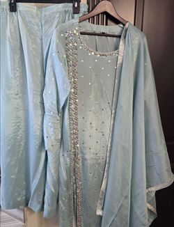 Light Blue Muse Inspired Shalwar Kameez Set - Large