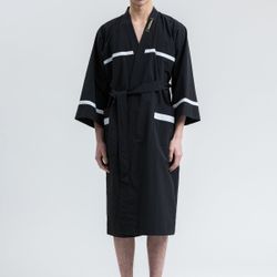 WELLDONE BLACK WIDE SLEEVES NIGHT GOWN