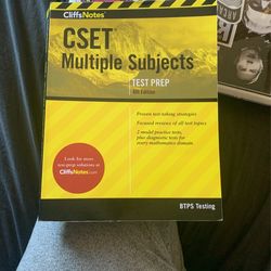 Cliff notes Multiple Subject Cset Book