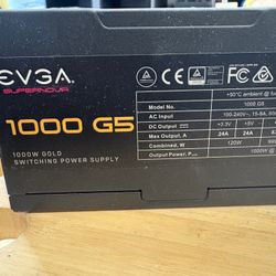 Evga 1000 G5, 80 Plus Gold 1000W