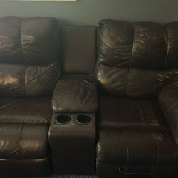 Free Leather Electric Recliner (Pick Up Only)
