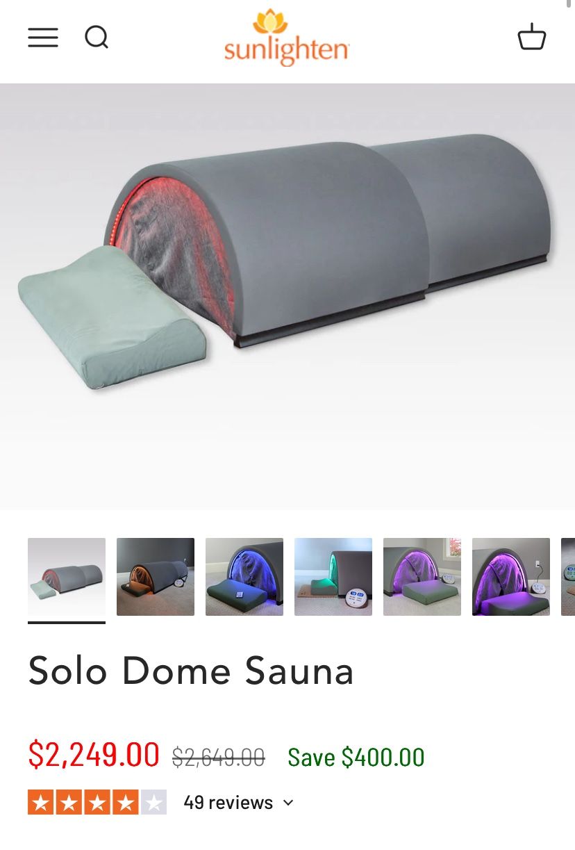 Solo Dome Infrared Sauna-never used