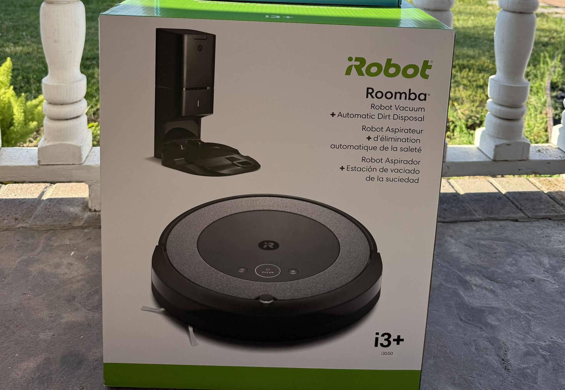 iRobot Roomba i3+ EVO (3550) Self-Emptying Robot Vacuum – Now Clean by Room with Smart Mapping, Empties Itself for Up to 60 Days, Works with Alexa, Id