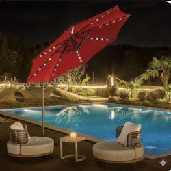 10ft LED Offset Umbrella